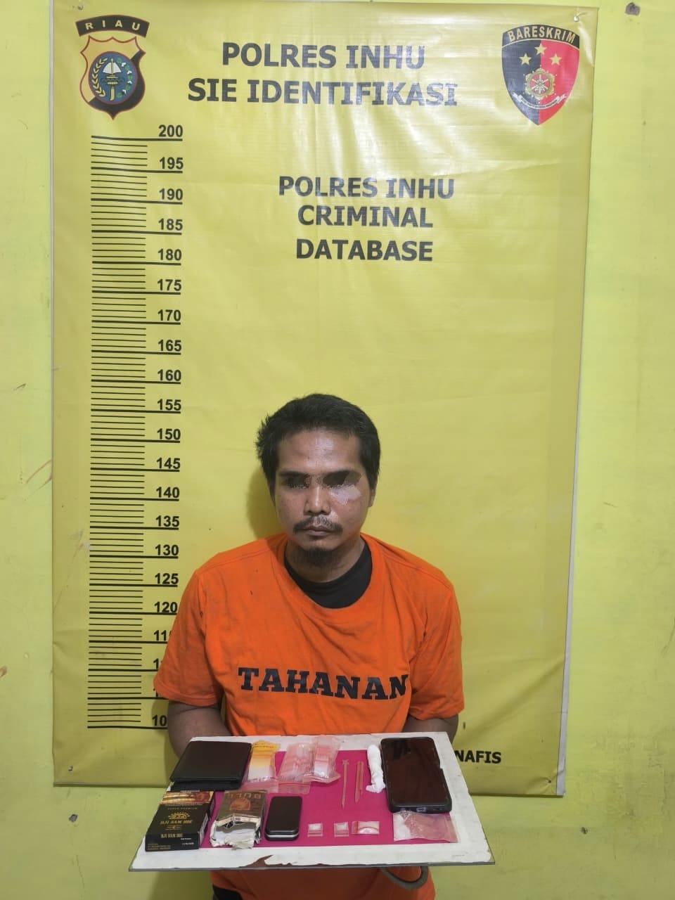 Sabu dalam Tronton, Polsek Kelayang Gulung Pengedar Narkoba di Areal PTPN Sungai Lala