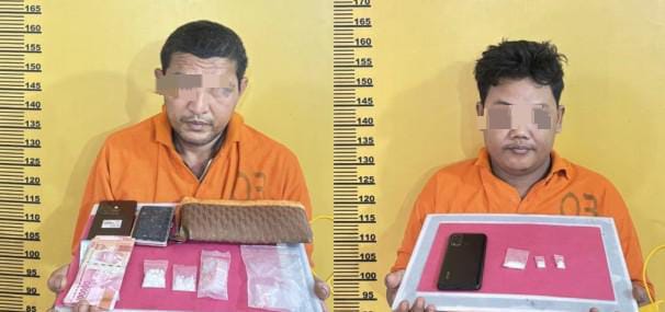 Dua Pengedar Sabu di Rengat Barat Diringkus Polisi, Sempat Coba Kabur dan Buang Barang Bukti