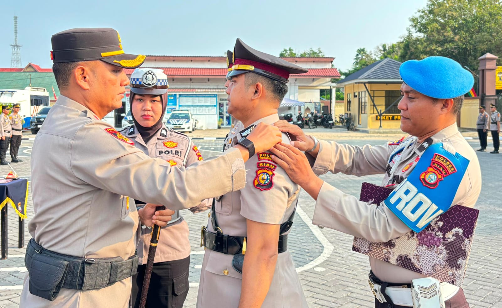 Rotasi Polri, Kasat Lantas Inhu dan Rohil Saling Tukar Jabatan
