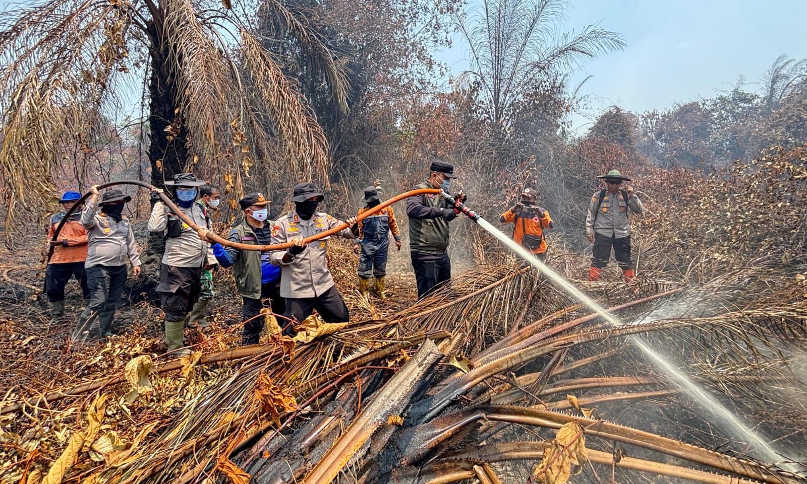 Bupati Ade Agus dan Kapolres Eka Tinjau Langsung Karhutla, Apresiasi Kerja Tim Gabungan