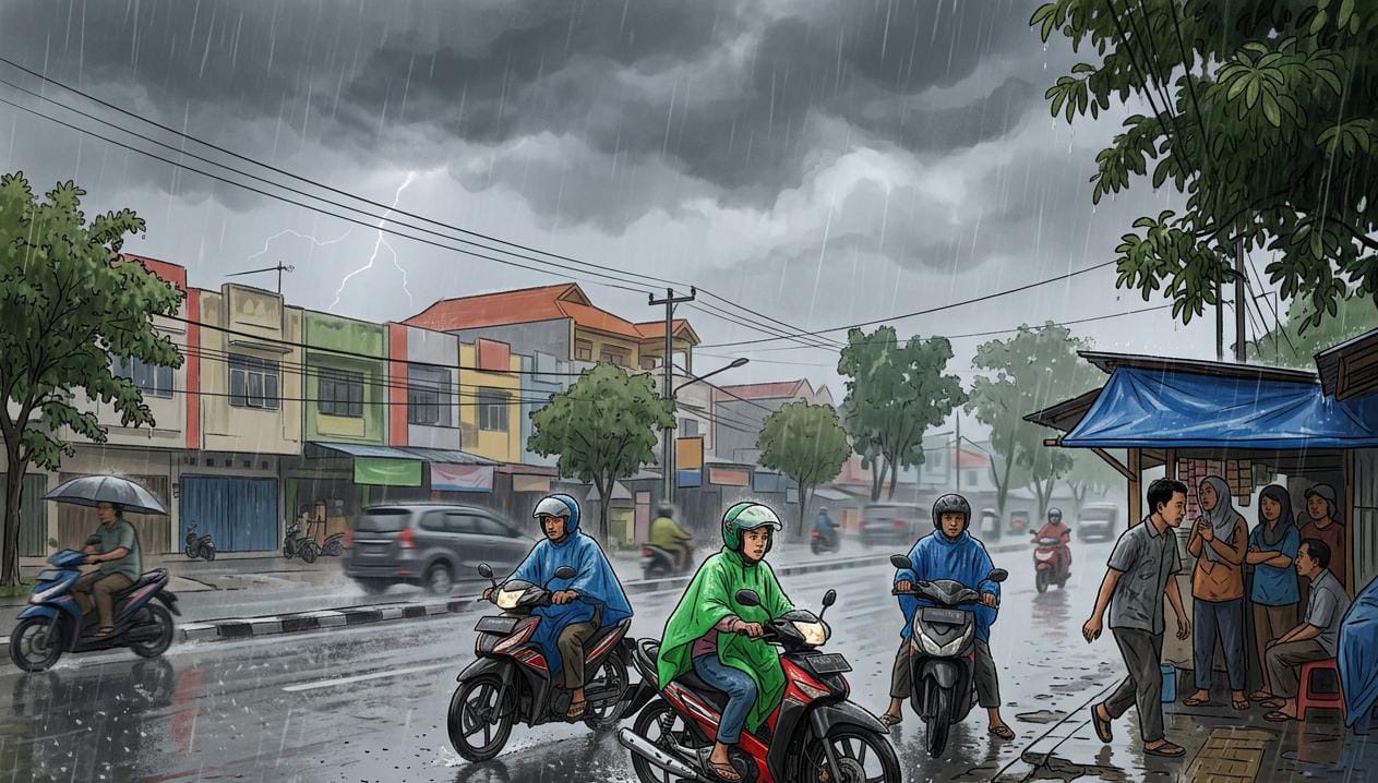 BMKG Minta 10 Daerah di Riau Waspada Hujan Lebat dan Angin Kencang, Titik Panas Melonjak Jadi 317