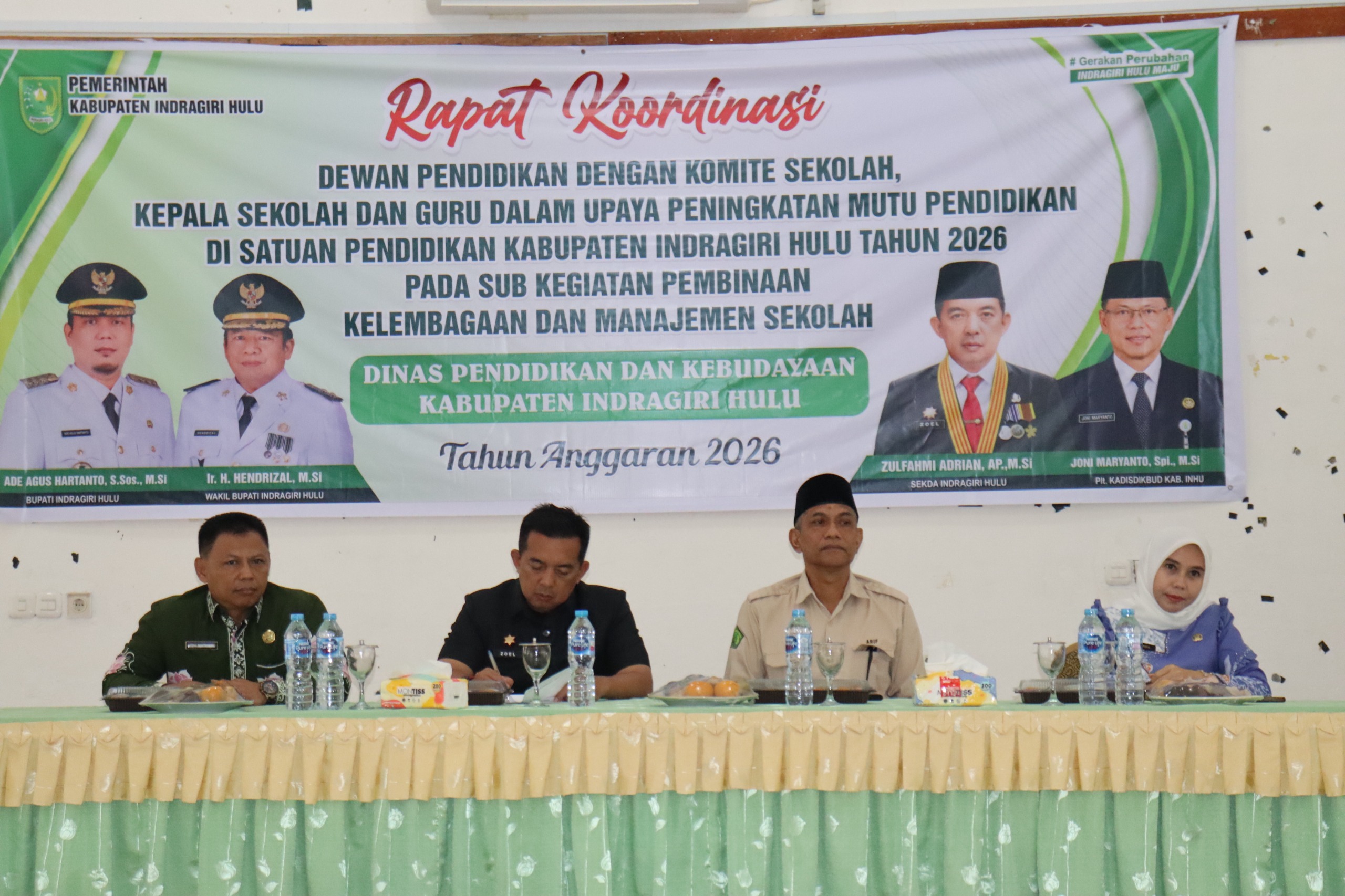 Rakor Dewan Pendidikan Inhu Digelar, Bupati Ade: SDM Unggul Kunci Inhu Cemerlang