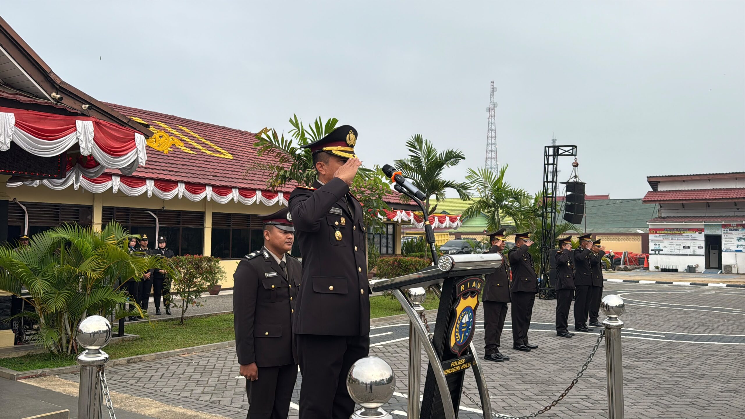 Peringati Hari Kesaktian Pancasila, Polres Inhu Gelar Upacara di Mapolres
