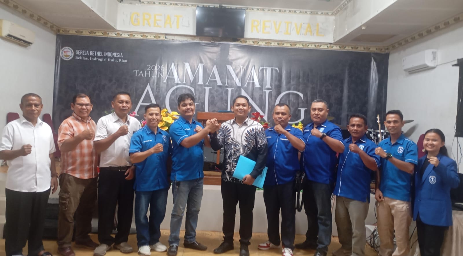 DPC GAMKI Inhu Resmi Lantik Pengurus PAC Seberida, David Situmeang Dipercaya Nahkodai Pemuda Gereja