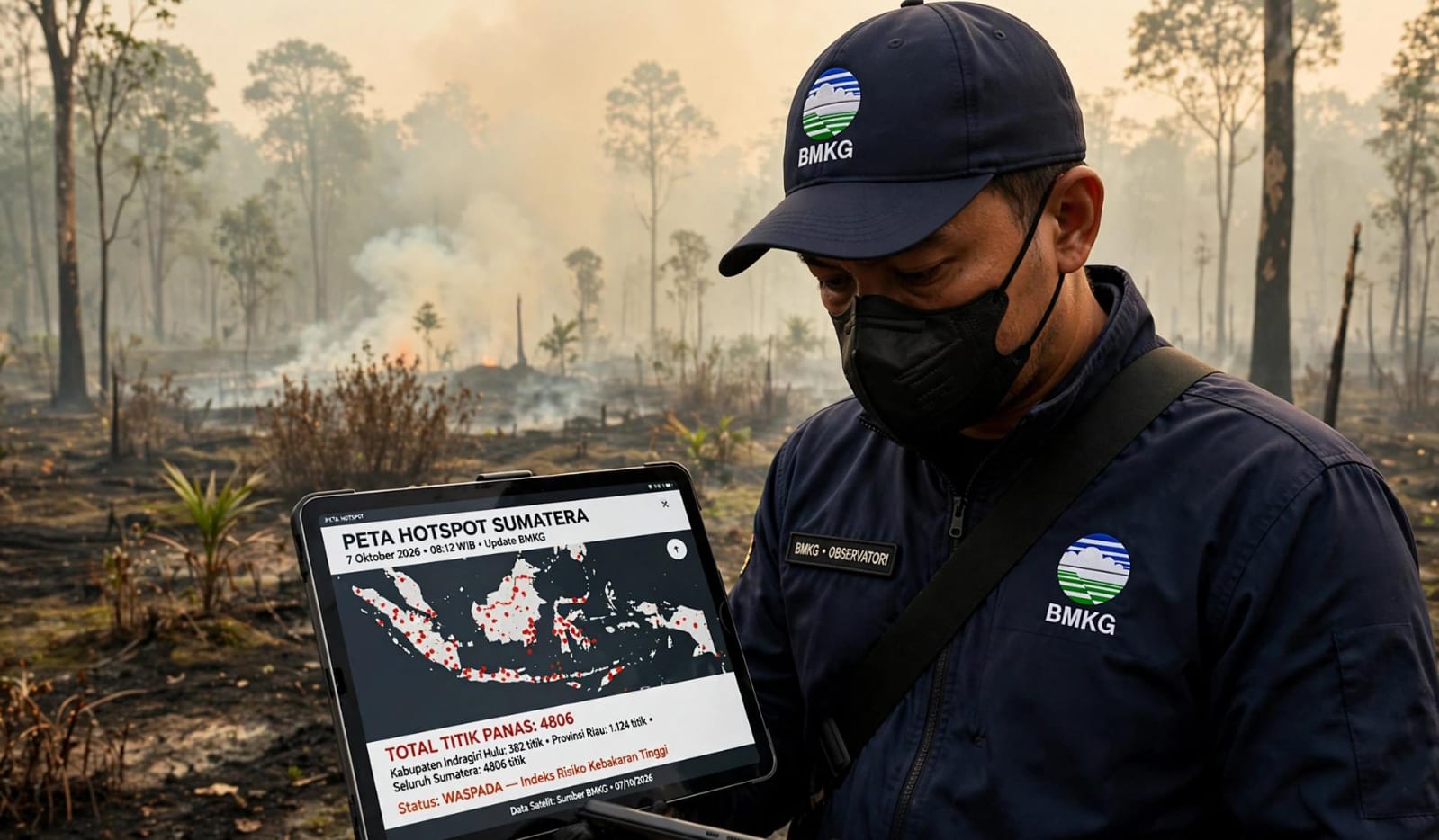 BMKG Catat 4.806 Titik Panas di Sumatera, Sumsel Terbanyak – Riau 16 Titik