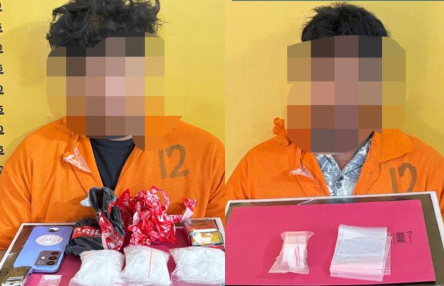 Edarkan 303 Gram Sabu, 2 Warga Rengat Dibekuk di Lintas Timur Sungai Dawu