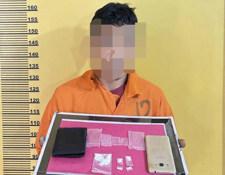 Edarkan Sabu di Jalan Lintas Timur, Pengedar Asal Rengat Barat Diciduk Polres Inhu
