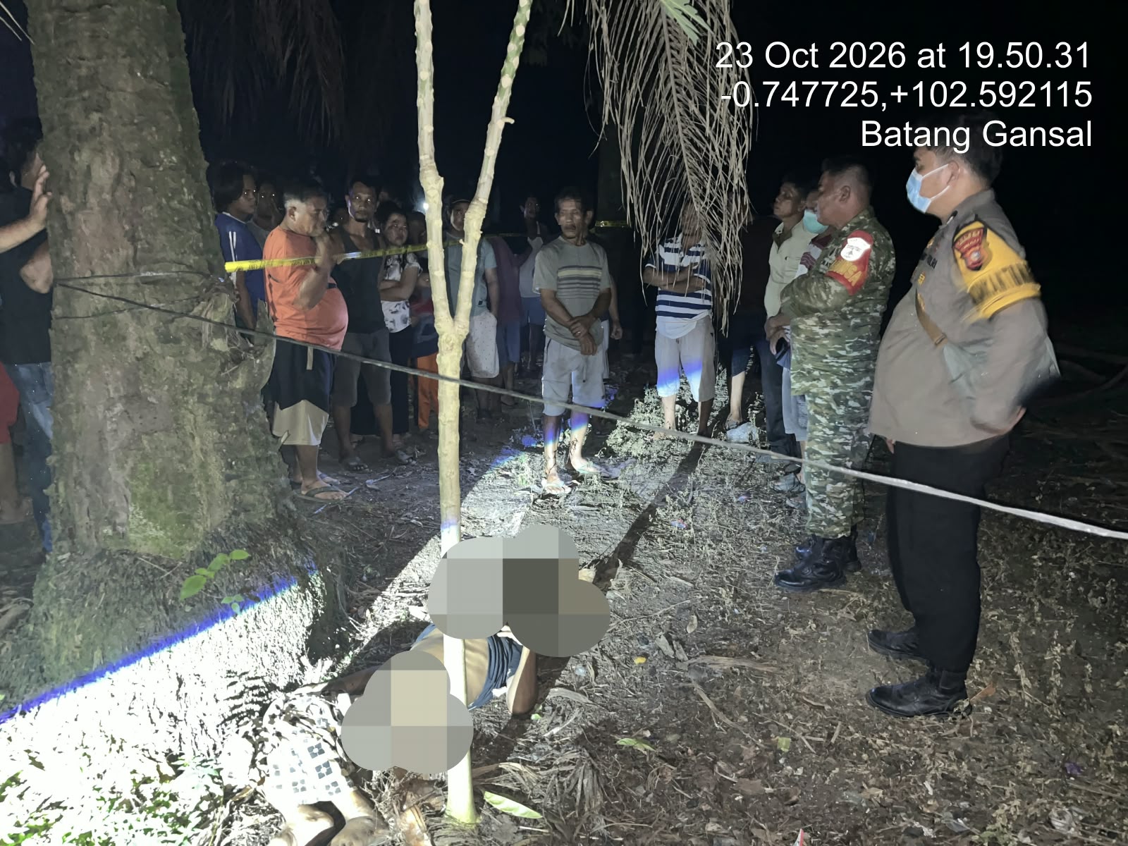 Polsek Batang Gansal Tangani Penemuan Mayat Petani di Talang Lakat